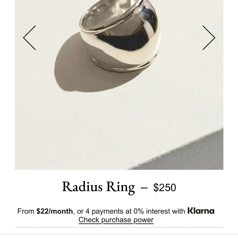 New In Box - Pamela Love Radius Ring Sz 8 - Picture 2 of 5